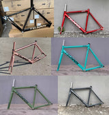 TSUNAMI SNM100 Frameset 700C Aluminum Fixed Gear Frame and Fork Track Fixie Bike 49CM 52CM 55CM 58CM Single Speed Bicycle Parts