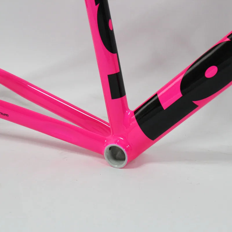 Fixed Gear Bike Frame, Aluminum Fixie Frameset, Carbon Fork, Single Speed Track, High Quality Bicycle Parts, 700C, 53cm, 55cm