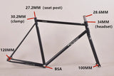 700C TSUNAMI SNM4130 Fixed Gear Bicycle Frameset 52cm 55cm Chromoly Steel Racing Track Fixie Bike Frame  High Quality Bike Parts