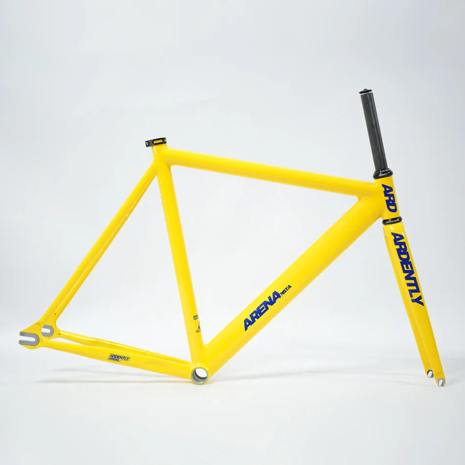 Ardently Arena Pista Frameset 700C Aluminum Fixed Gear Frame Carbon Fork Track Fixie Bike 53/55/58CM Single Speed Bicycle Parts