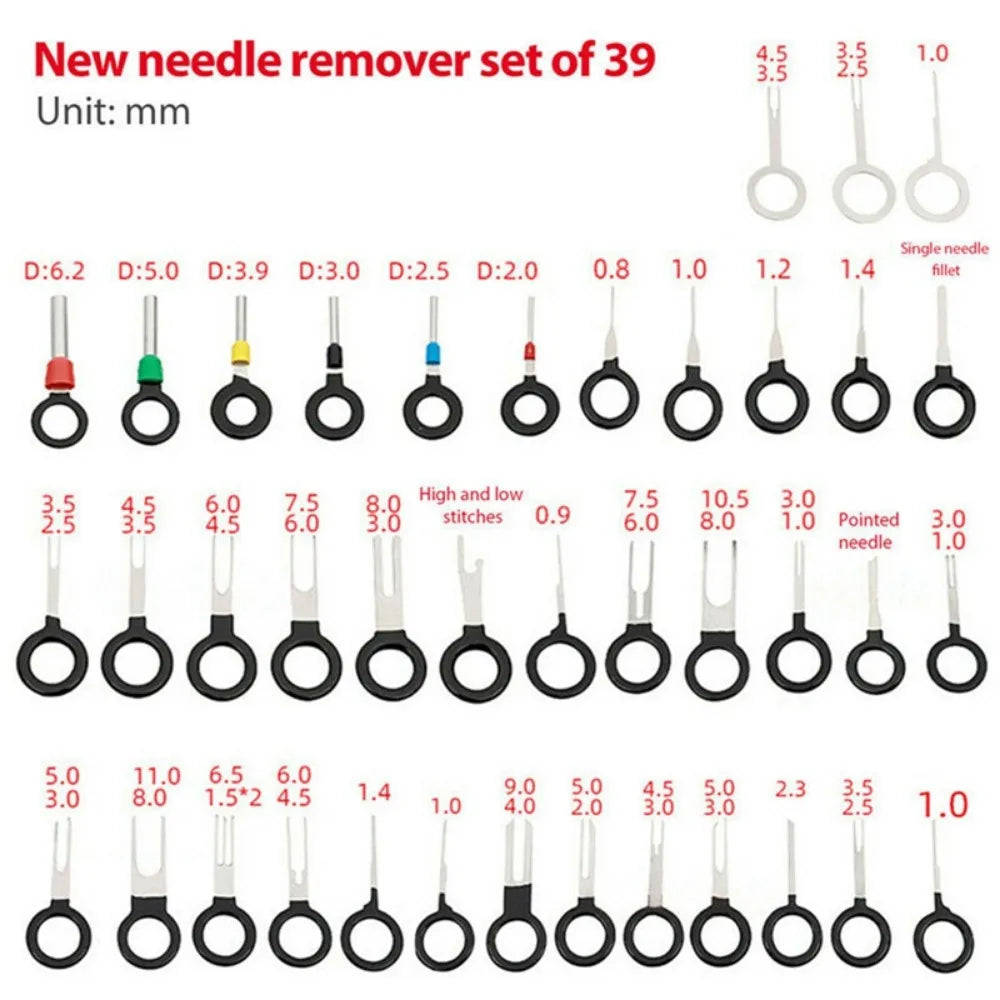 41/26pcs Car Terminal Removal Kit Box Wire Plug Connector Extractor Puller Release Pin Extractor Set Terminal Plug Repair Tools