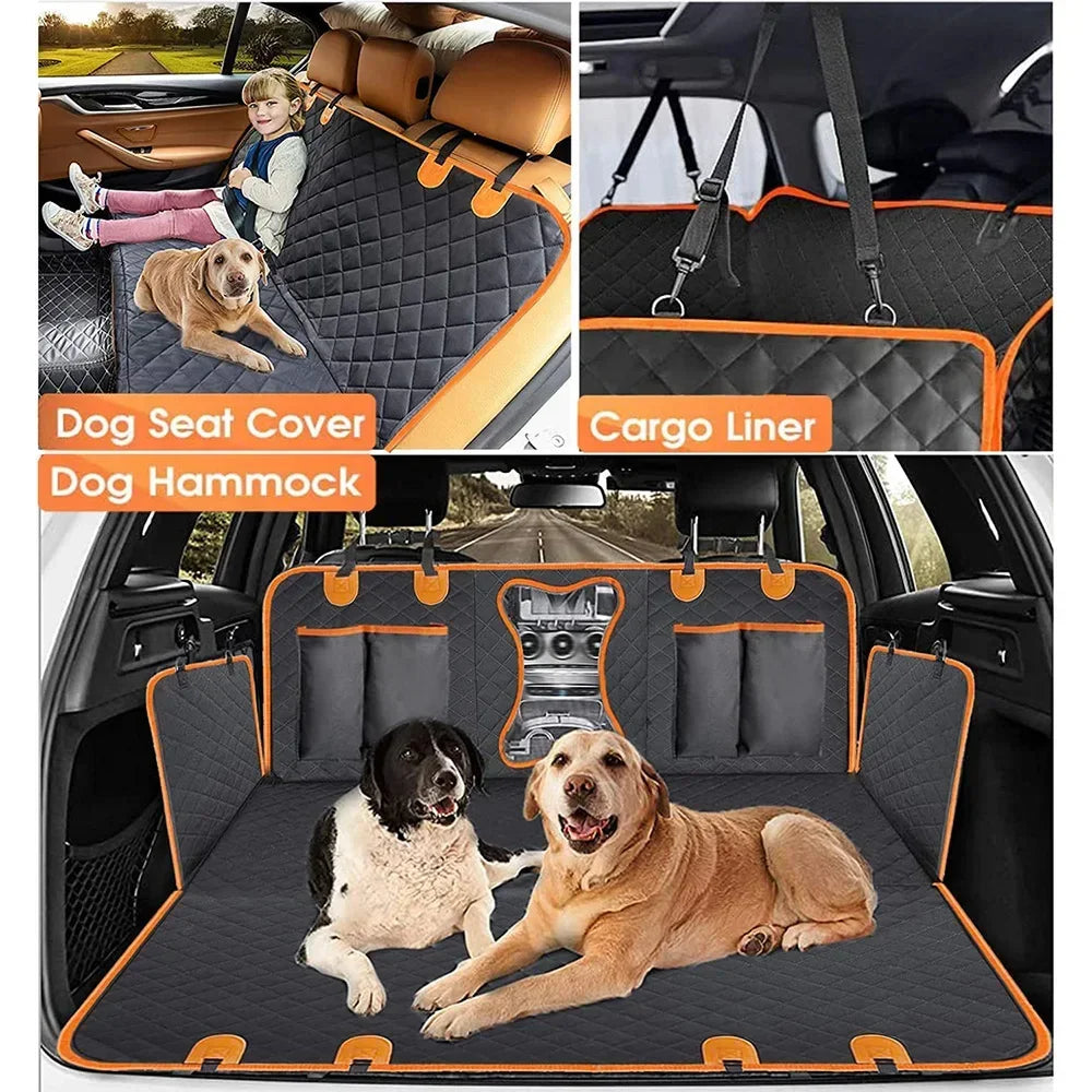 Dog Car Seat Cover Waterproof Pet Travel Dog Carrier Hammock Car Rear Back Seat Protector Mat Safety Carrier for Dogs Safety Pad