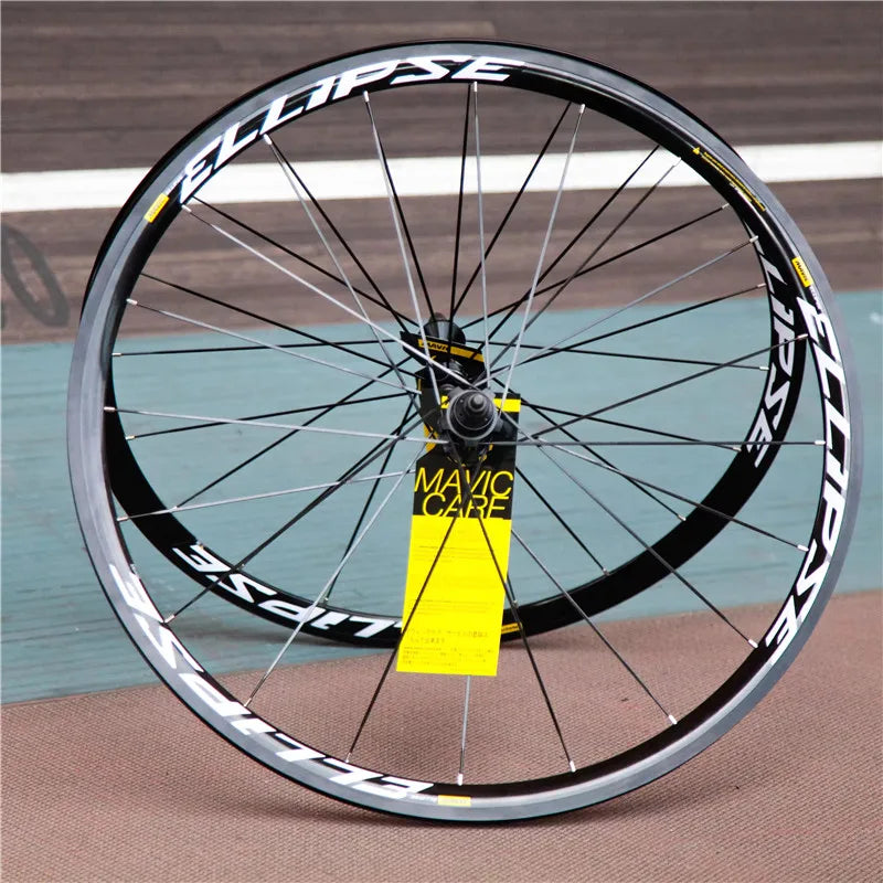 Ellipse 700c Fixed Gear Bike Wheelset Aluminium Racing Single Speed Bicycles Track Wheel High Strength 20H Flat Spokes Bike Part