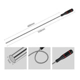 Inspection Mirror LED Light Telescoping Mirrors 360 Rotation Mechanic Tools Magnetic Mirror Telescopic Handle Repairing Tools