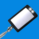 Inspection Mirror LED Light Telescoping Mirrors 360 Rotation Mechanic Tools Magnetic Mirror Telescopic Handle Repairing Tools