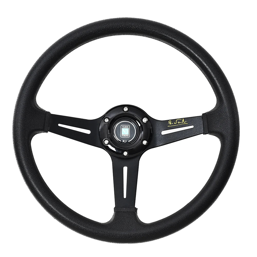 Nardi 14 Inch ND PU Auto Racing Steering Wheels Universal Deep Corn Drifting Sport Steering Wheel with ND Logo