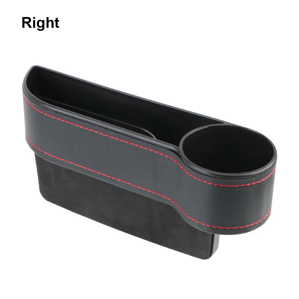 Car Organizer Auto Crevice Pocket USB Chargers Phone Bottle Cups Holder Seat Gap Slit Leather Storage Box Car Accessories