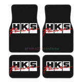 HKS Retro Pattern 4PCS Crystal Velvet Women's Car Floor Mat, Anti Fouling Car Floor Mat Car Interior Accessories