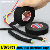 1/3/5Pcs Electrical Tape Heat Resistant Harness Tape Adhesive Cloth Tape Waterproof Tape Insulating Automotive Fabric Cloth Tape