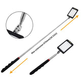 Automobile Chassis Endoscope 360°Telescoping Mirrors Angle LED Light Magnification Inspection Mirror Car Repair Detection Tools