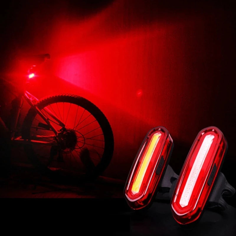 Night Cycling Tail Light Outdoor Highlight USB Charging Mountain Led Warning  Bike Lights Tail Lamp Bicycle Accessories