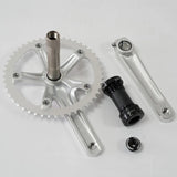 Ardently Hollowtech Crankset, Fixie Crank, Single Speed Fixed Gear Bike, Track Bicycle Chainwheel, 48T, 165mm, 144BCD Bike Parts