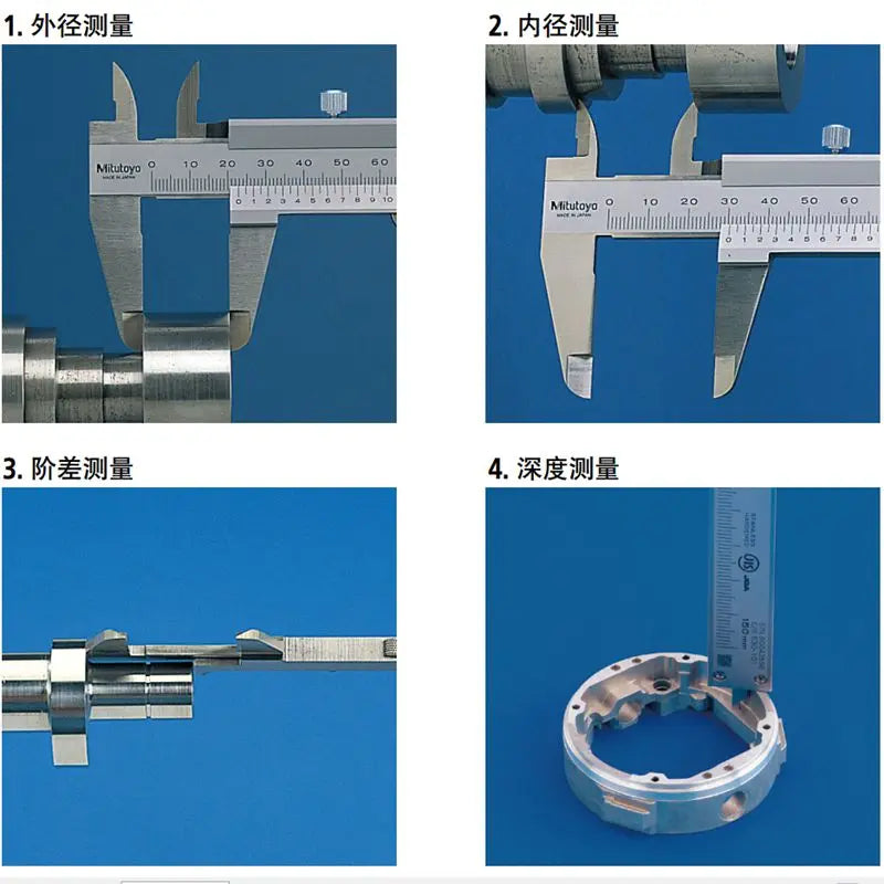 Mitutoyo Calipers 530-104 Measurement Scale Gauges Vernier Caliper 6in 0-150mm 200mm 300mm  0.02mm .001in Stainless Steel Tools