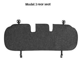 Car Flax Seat Pad Cover Comfortable Non-slip Breathable Front Rear Seatback Cushion For Tesla Model 3 Model Y