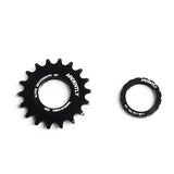 Ardently 13/14/15/16/17/18/19/20T Fixed Gear Bicycle Black Wheel Cogs Strengthen Sprocket & Lockring For 1 Speed Track Bike Hub