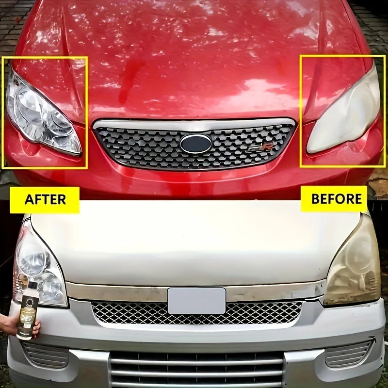 Headlight Restoration Kit - Plastic Applicator Included, Clear Headlight Repair Solution for Oxidation, Blurring & Yellow