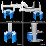 High Precision 0.02mm/0.001" Stainless Steel Vernier Caliper 0-6Inch/0-150mm Manual Caliper Durable Slide Caliper Measuring Tool