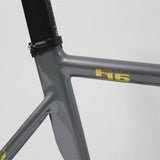 GRAY F16 Frameset,700C Aluminum Fixed Gear Frame and Fork,Track Fixie Bike 48CM 52CM Single Speed Bicycle Muscle Sensation Parts