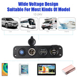 24V 12V Switch Panel 6 Buttons USB Chargers Car Light Toggle Truck Power Adapter Accessories For Boat Marine Trailer RV Caravan