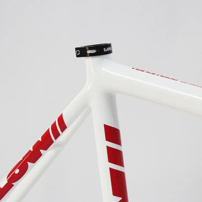 Fixed Gear Bike Frame, Aluminum Fixie Frameset, Carbon Fork, Single Speed Track, High Quality Bicycle Parts, 700C, 53cm, 55cm