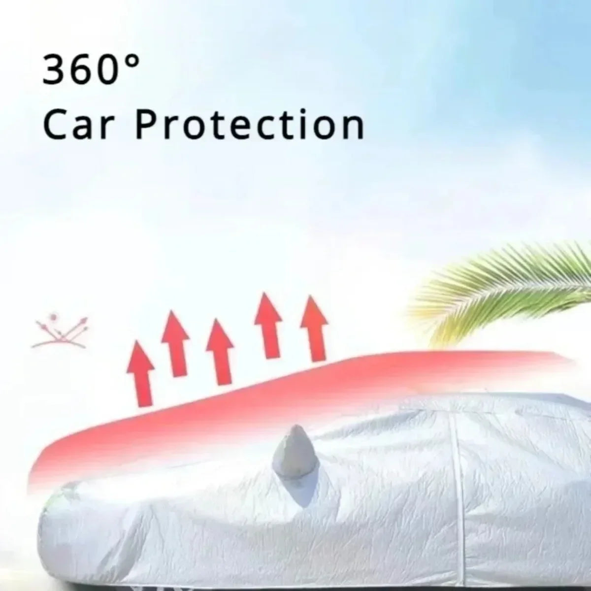 Car Covers Sun Outdoor Sunscreen Heat Sun UV Protection Dustproof Anti-UV Scratch-Resistant Universal Car Styling Car Covers