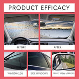 Automotive Oil Film Cleaning Brush, Windshield Cleaner Tool, All In One Wipe On Oil Film Remover, Car Glass Oil Film Cleaner With Reusable Foam Sprayer